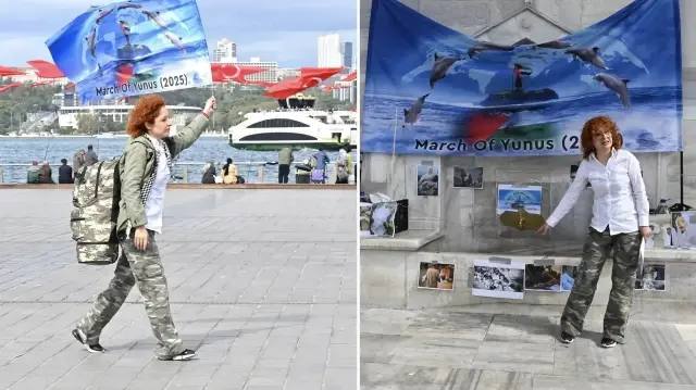 iranli doktora ogrencisi gazzeye destek icin istanbuldan kuduse yuruyus baslatti Md1kUXNy