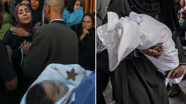 Katil İsrail 7 aylık bebeği annesinin kucağında öldürdü